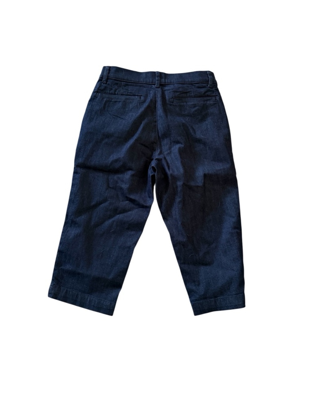 🫶🏻 St. John’s Bay Capri Dark Navy Denim Cropped Jeans Slim Fit - Picture 3 of 4